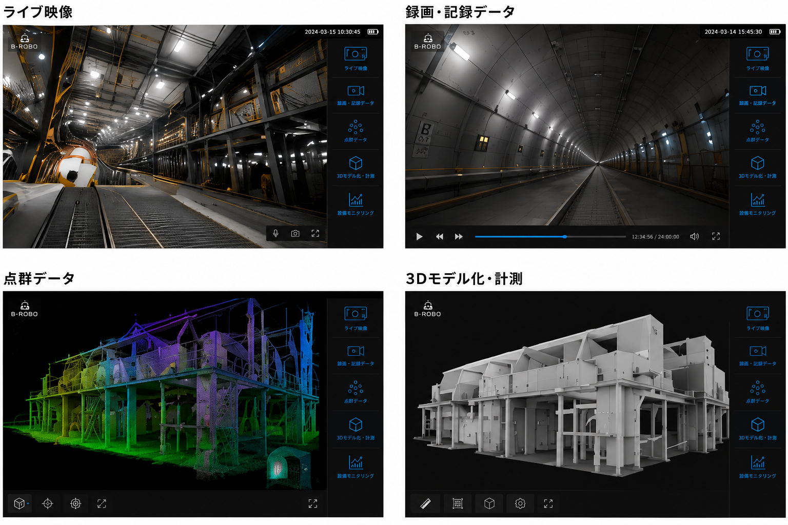 レールロボット_カメラやMID360搭載時の画像イメージ