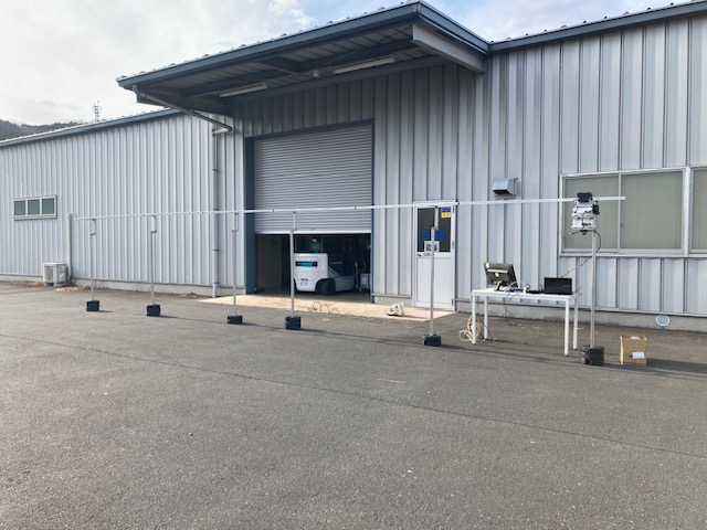 レールロボ_MID360検証の様子