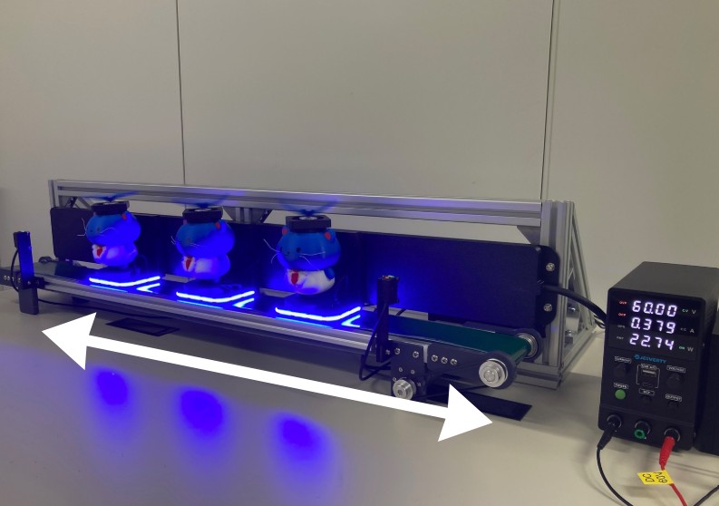 リニア形状マルチ給電デモ機