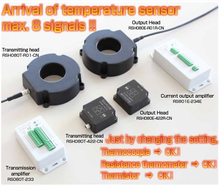 Maximum 8 points! Wireless power supply and temperature signal transmission to a temperature sensor is now possible!