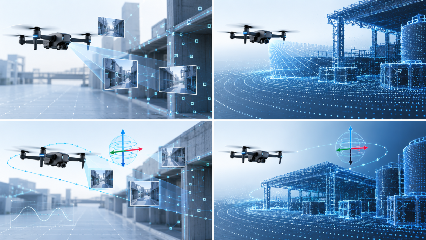 Visual SLAM、LiDAR SLAM、Visual-Inertial、LiDAR-Inertialの方式比較