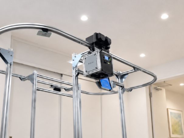 ワイヤレス充電搭載レールロボットシステム