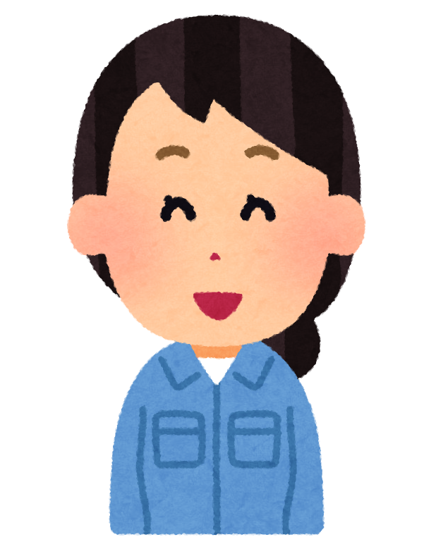 笑顔の作業員